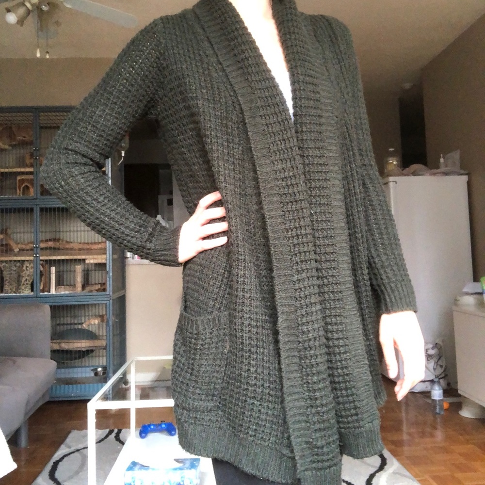 Twik dark olive green cardigan